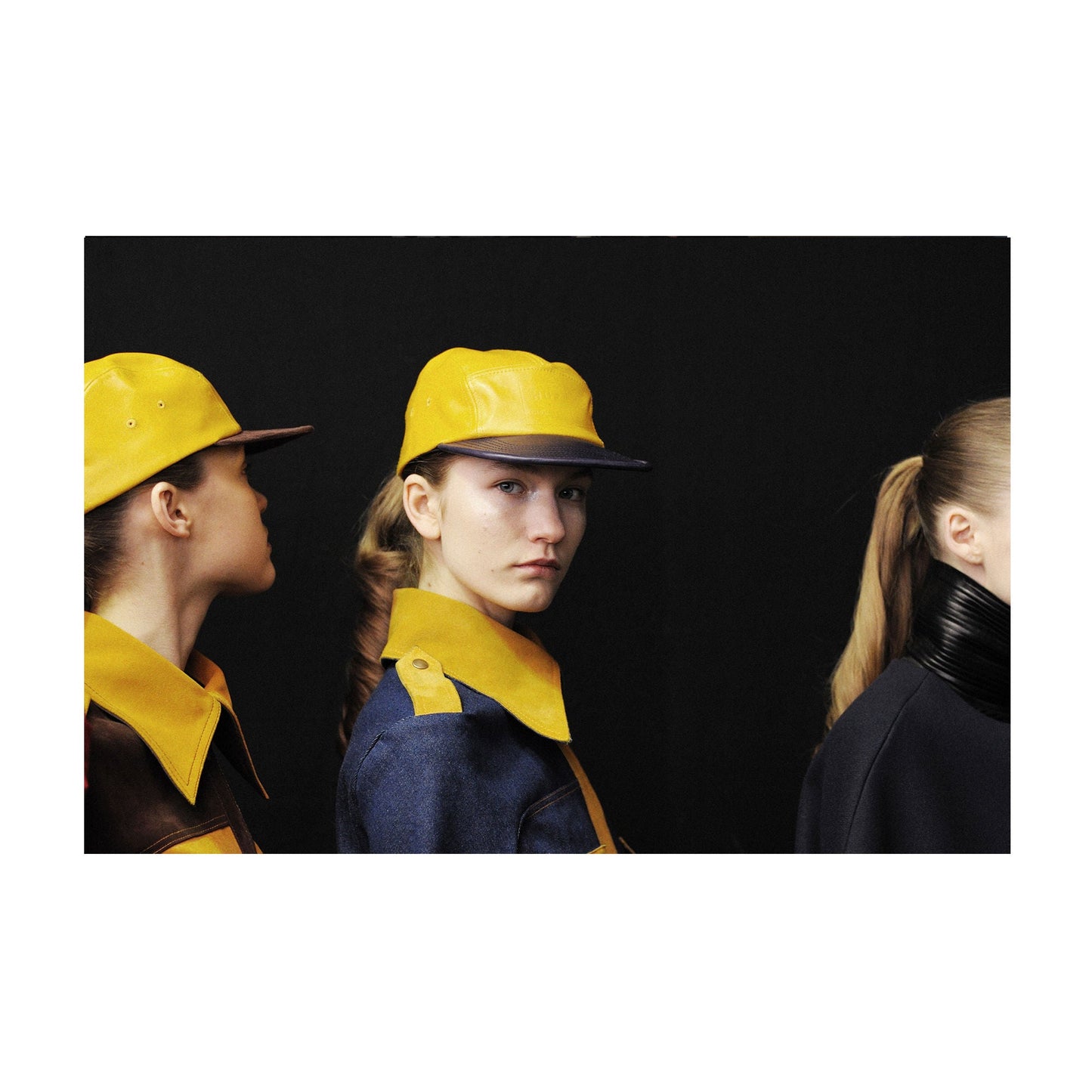 Backstage at Thomas Tait