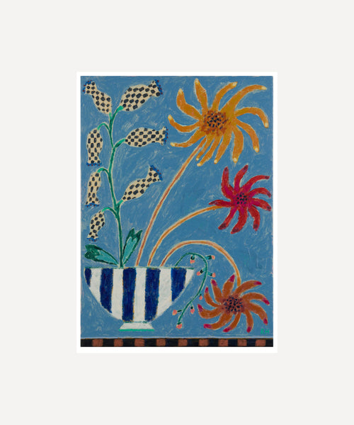 Dahlia Dance Vase Print