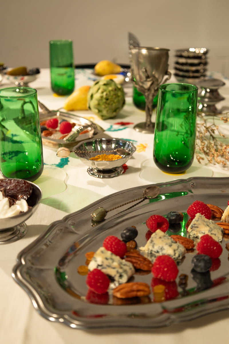 Vintage Adorned Silver Tray