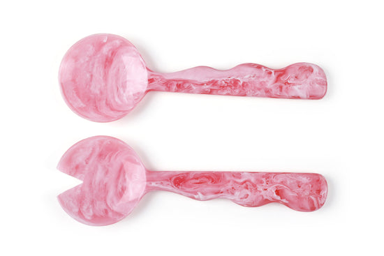 Resin Salad Server- Pink (Set of 2)