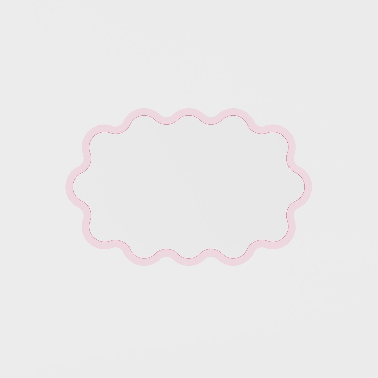 Hvyli Oval - Wavy Wall Mirror