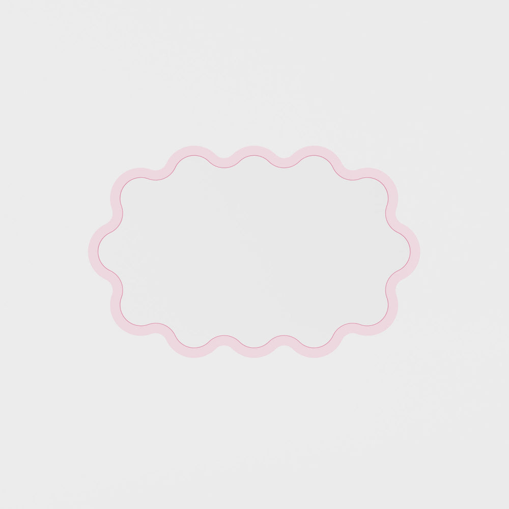 Hvyli Oval - Wavy Wall Mirror