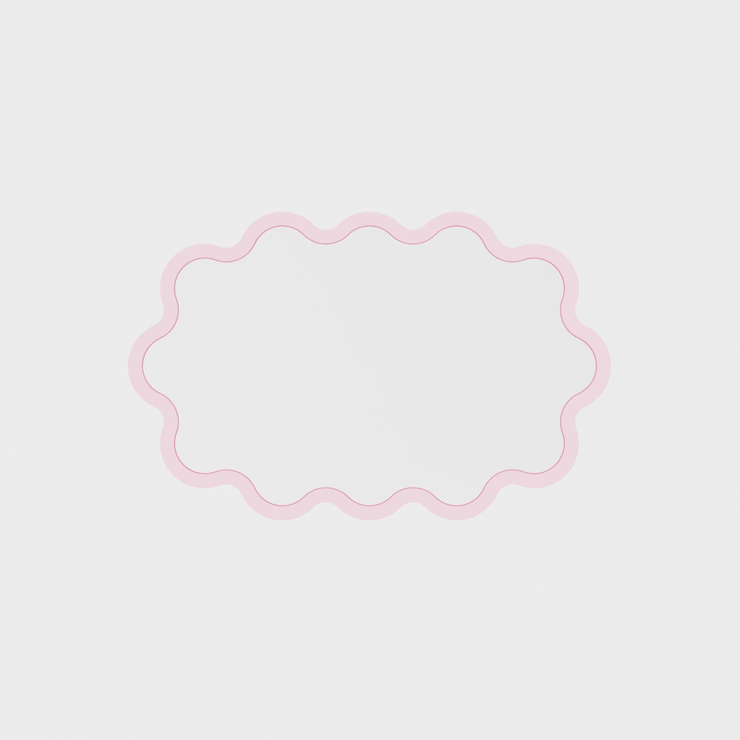 Hvyli Oval - Wavy Wall Mirror