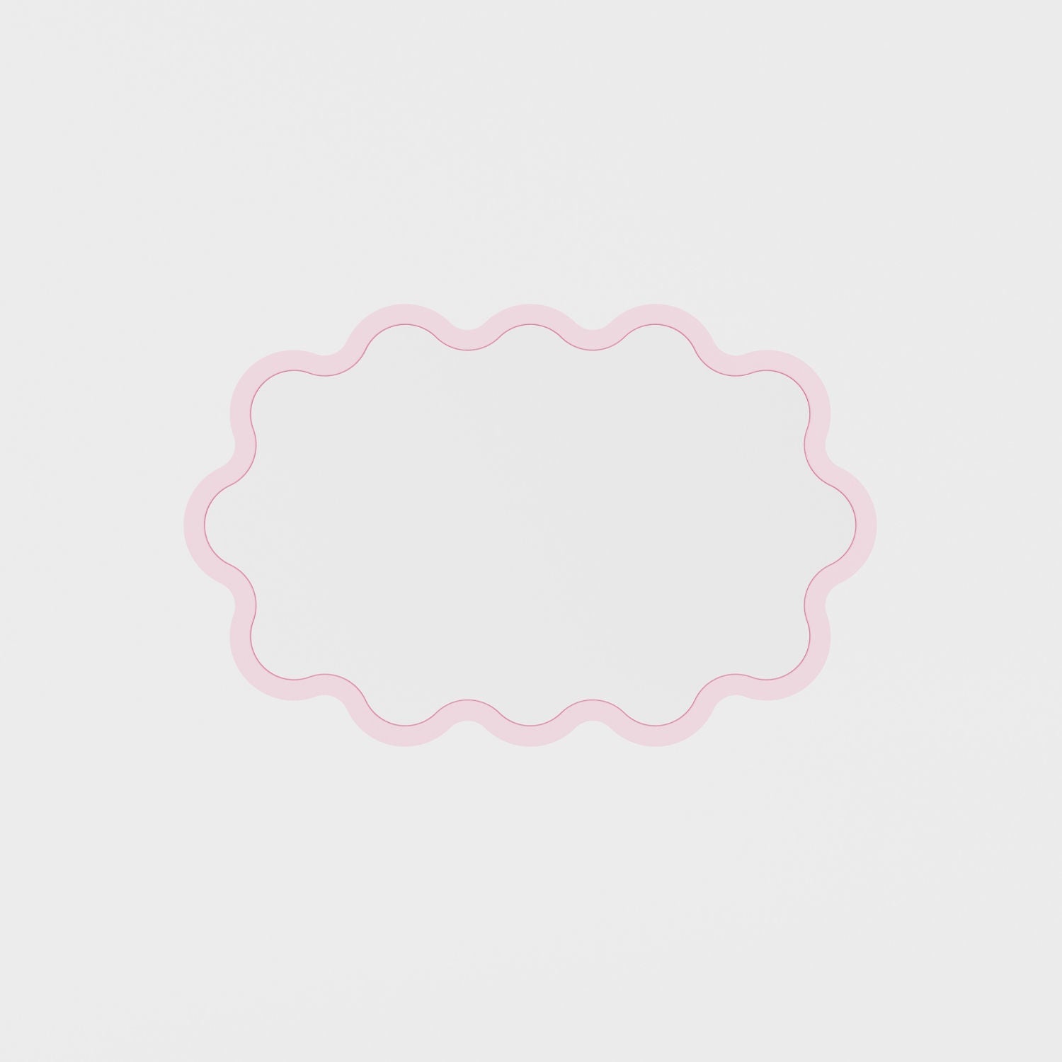 Hvyli Oval - Wavy Wall Mirror