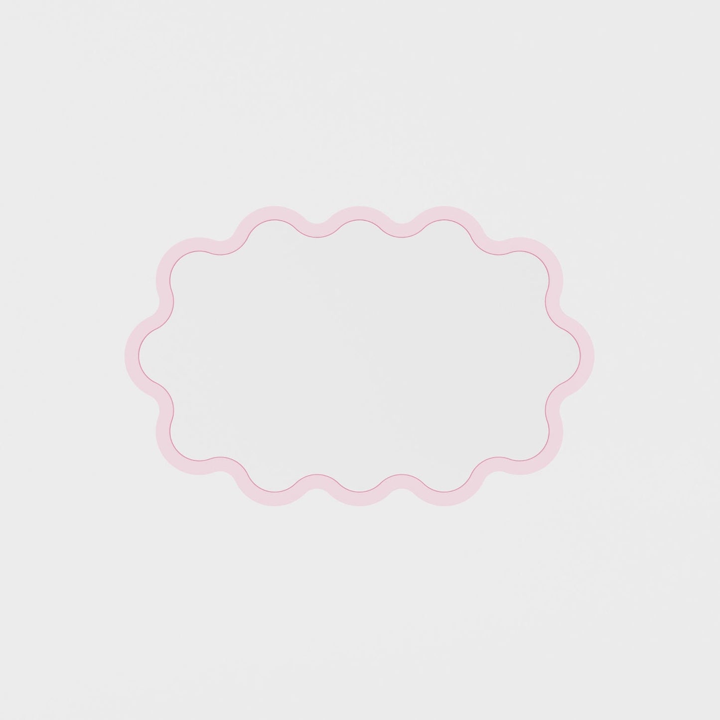 Hvyli Oval - Wavy Wall Mirror