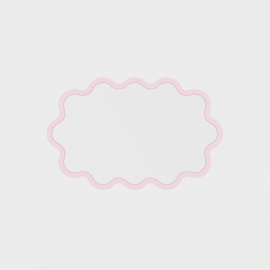 Hvyli Oval - Wavy Wall Mirror