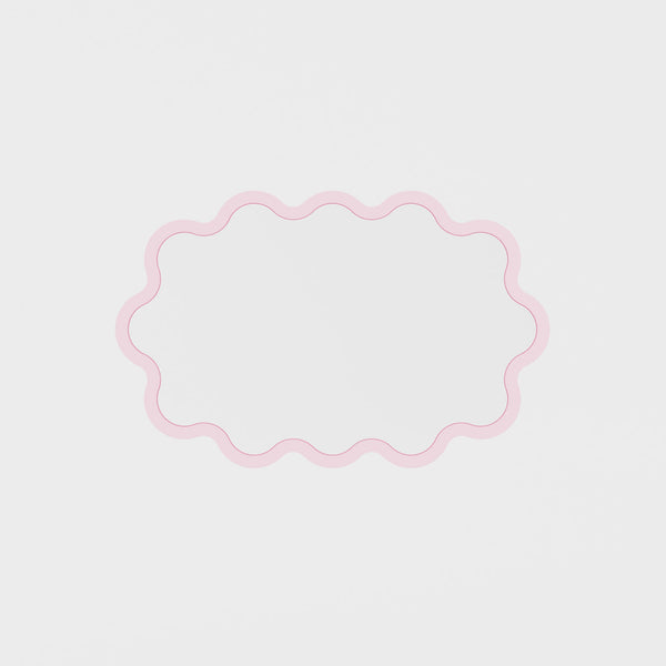 Hvyli Oval - Wavy Wall Mirror
