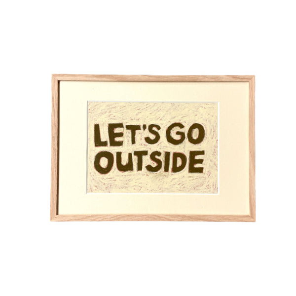 Words to the World - LET'S GO OUTSIDE Artwork