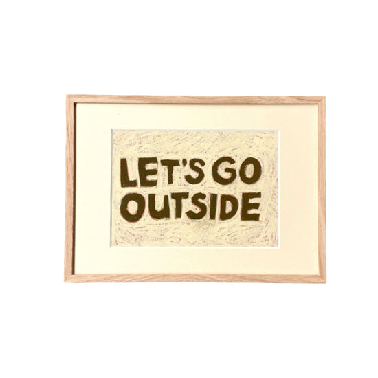 Words to the World - LET'S GO OUTSIDE Artwork