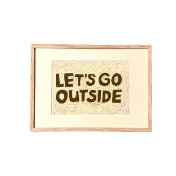 Words to the World - LET'S GO OUTSIDE Artwork