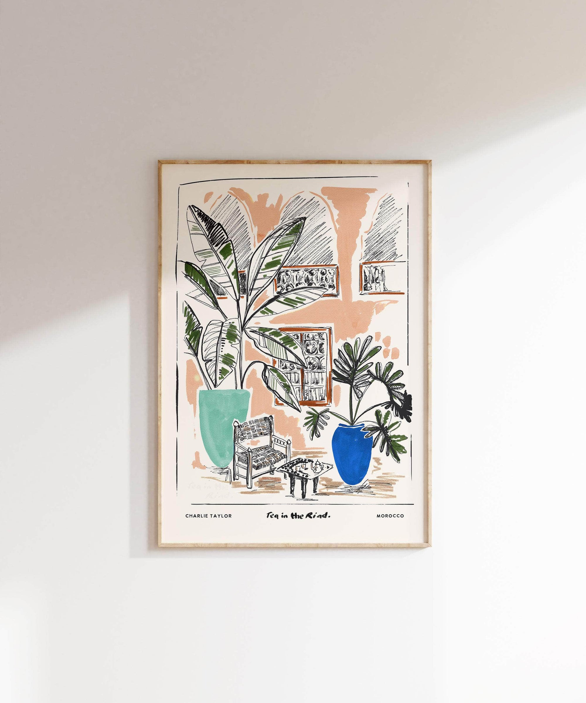 Tea in the Riad' Print