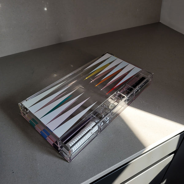 Rainbow Backgammon Set
