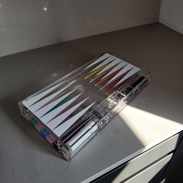 Rainbow Backgammon Set