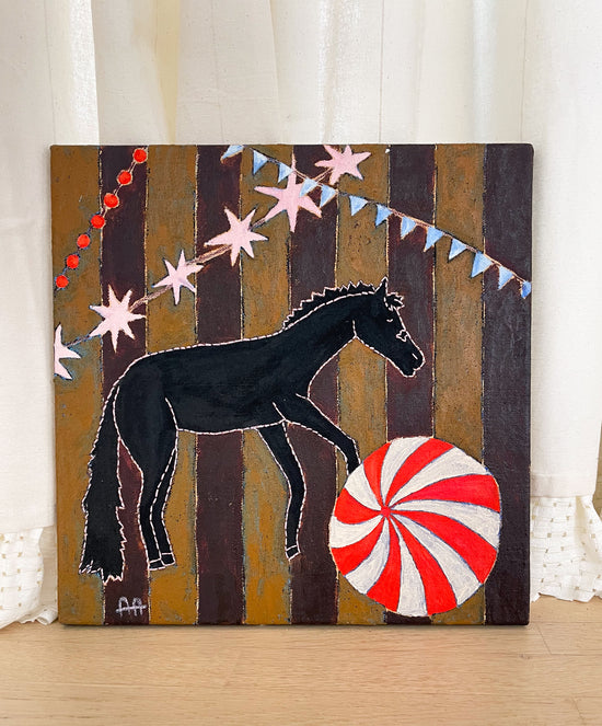 Striped Horse Two, Original Painting