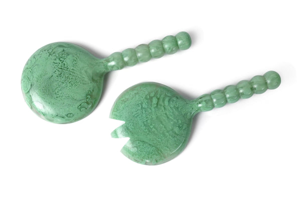 Resin Salad Server-Green (Set of 2)
