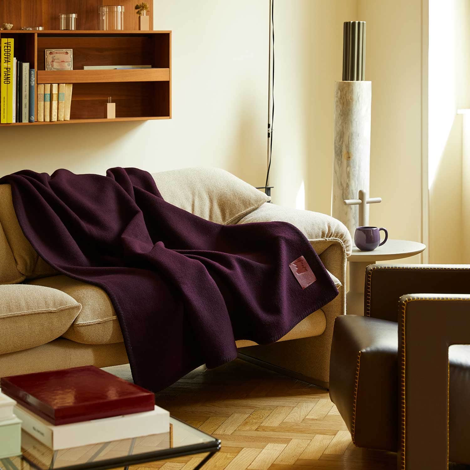 Merino Blanket Purple