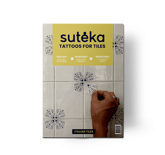 Italian Tiles DIY Plate Sticker Decoration