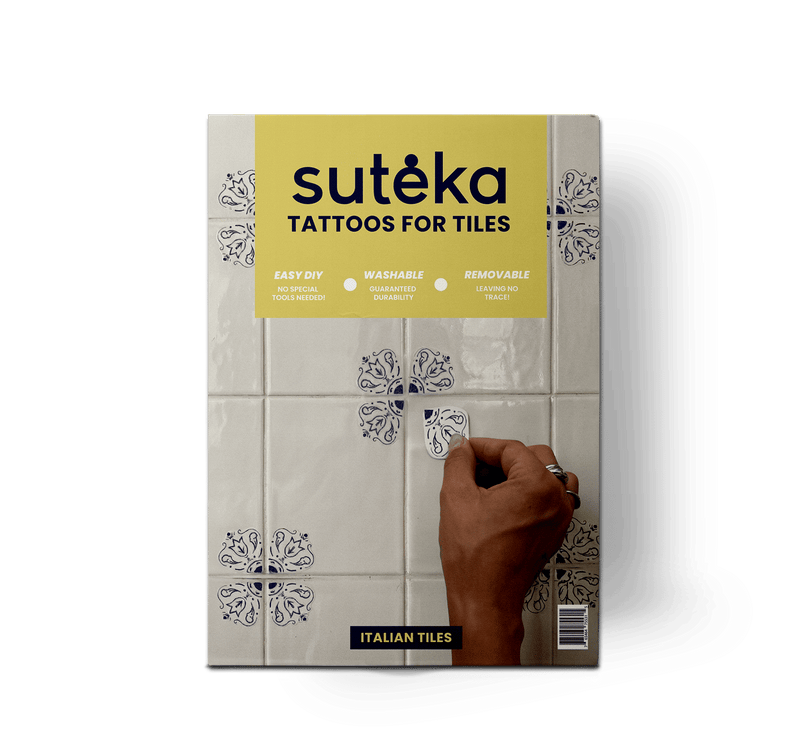 Italian Tiles DIY Plate Sticker Decoration