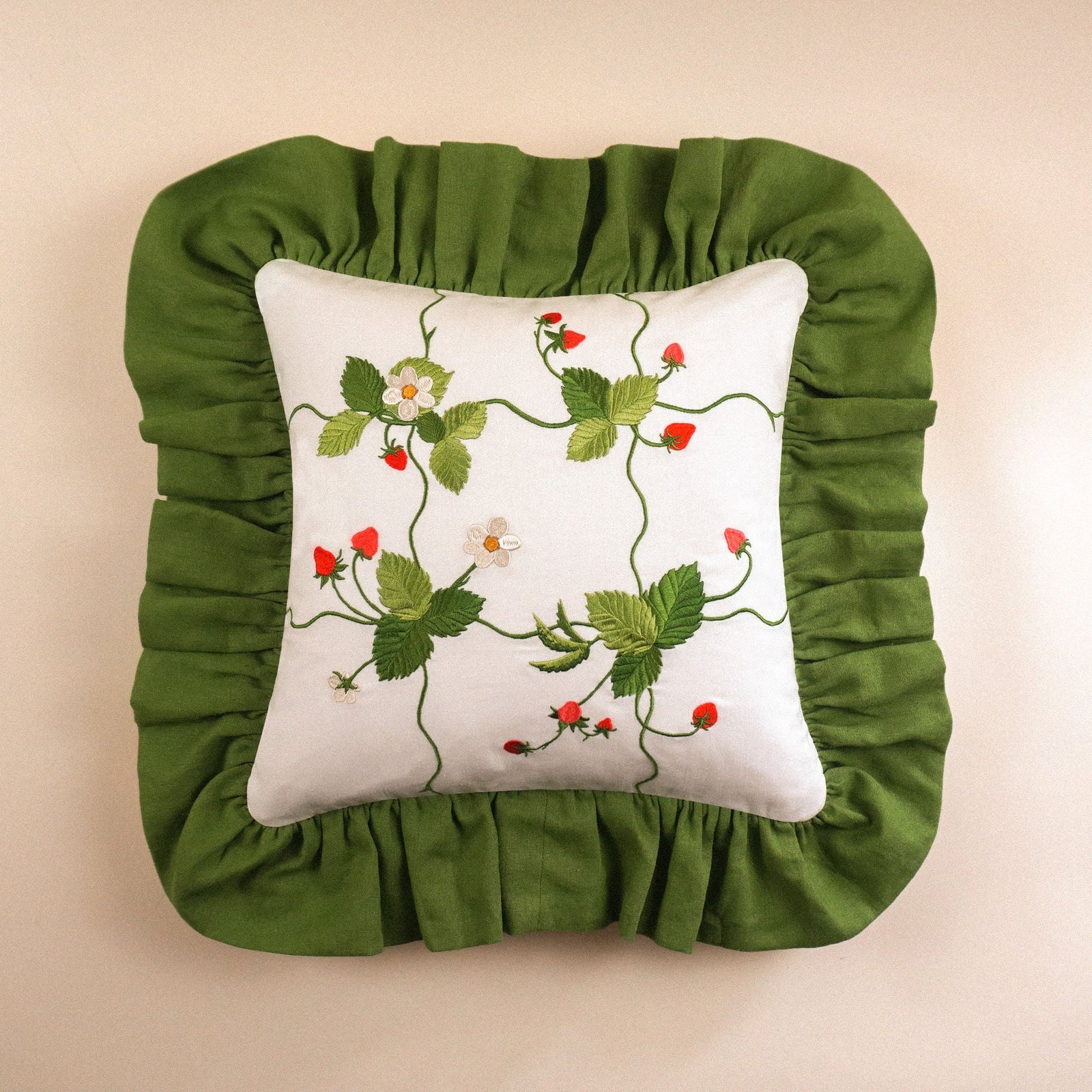 Strawberry Patch Cushion