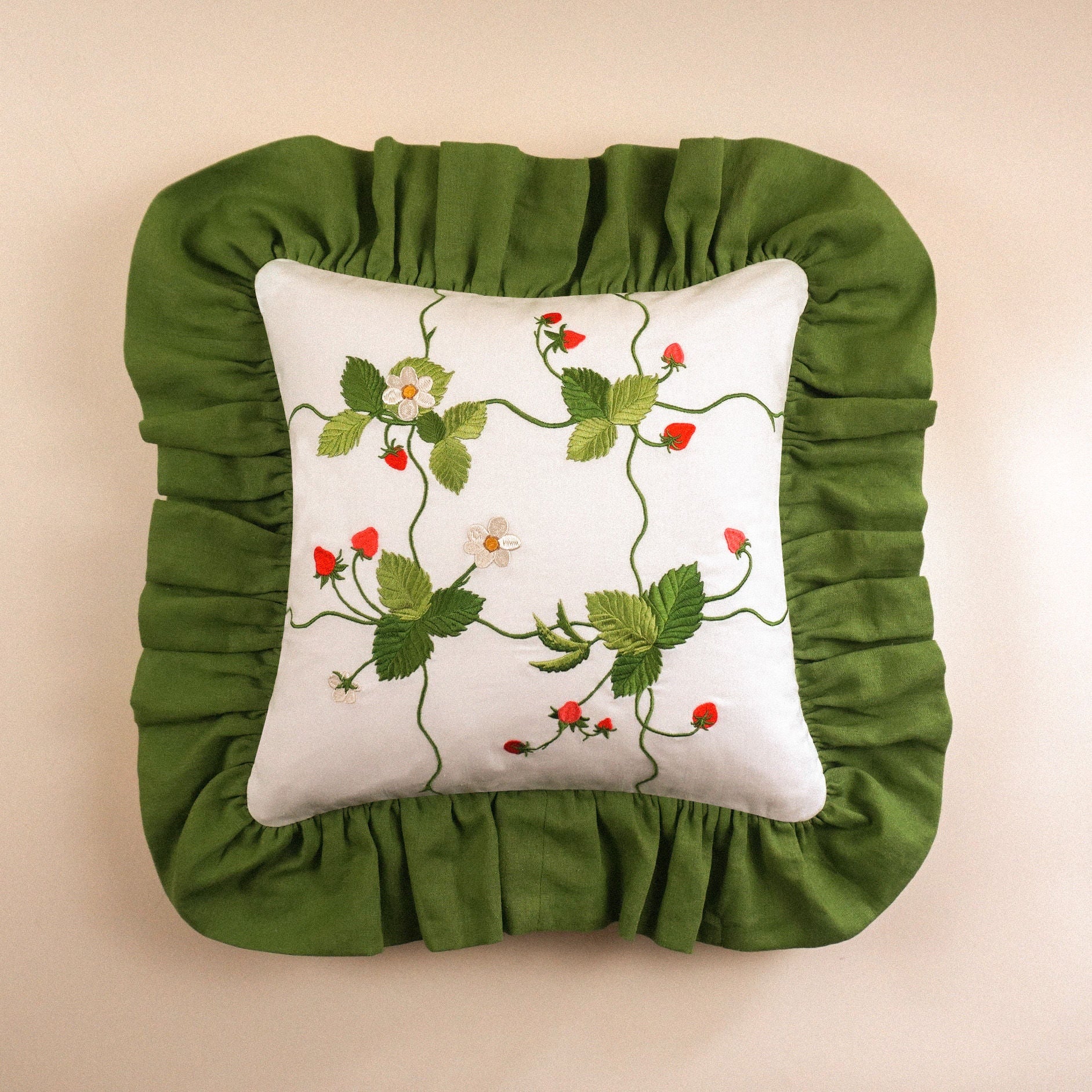 Strawberry Patch Cushion
