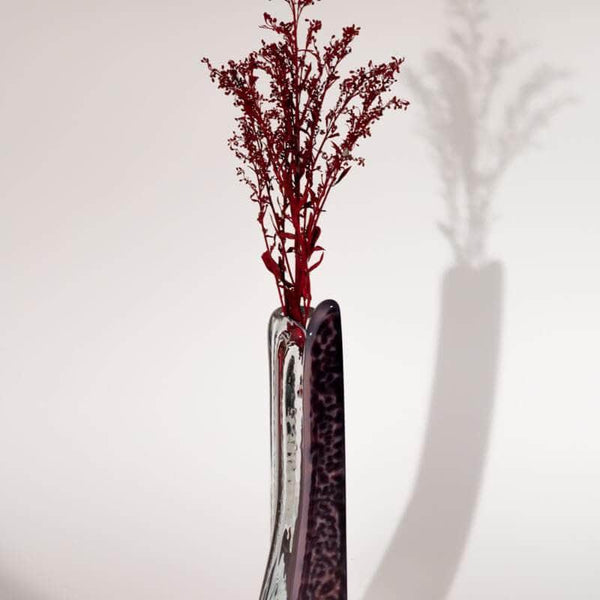 Rare Vintage Czech Soliflore Glass Vase, Jizerske for Sklo Union