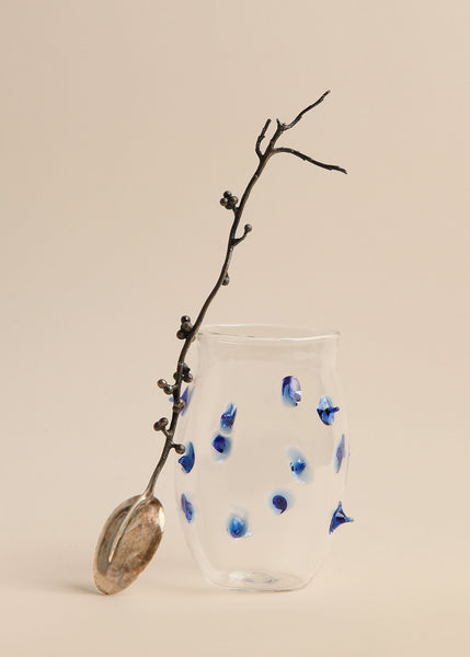 Blue Prickly Glass (Set of 4)