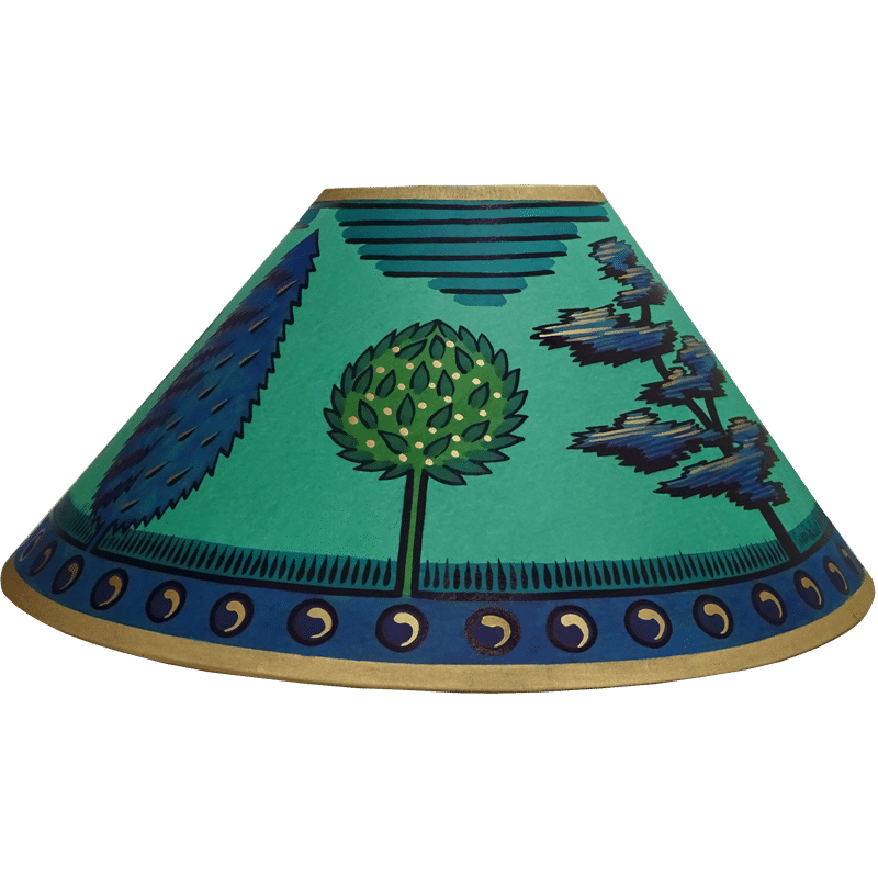 Trees Hand Painted 14" Lampshade