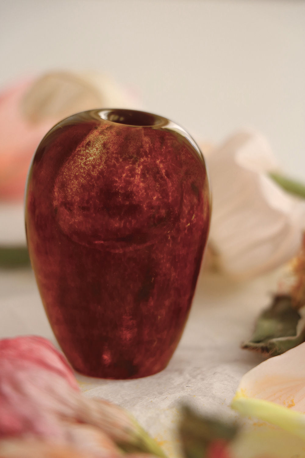 Mouth Blown Vase Liv Brown