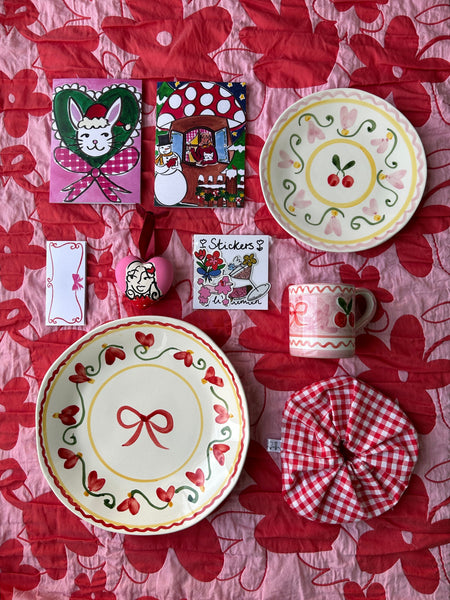 Cherry Fleur Dessert plate