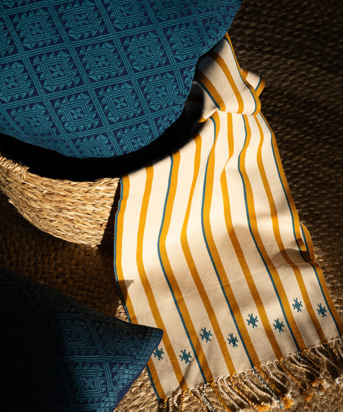 Izamna Stripe Handwoven Runner