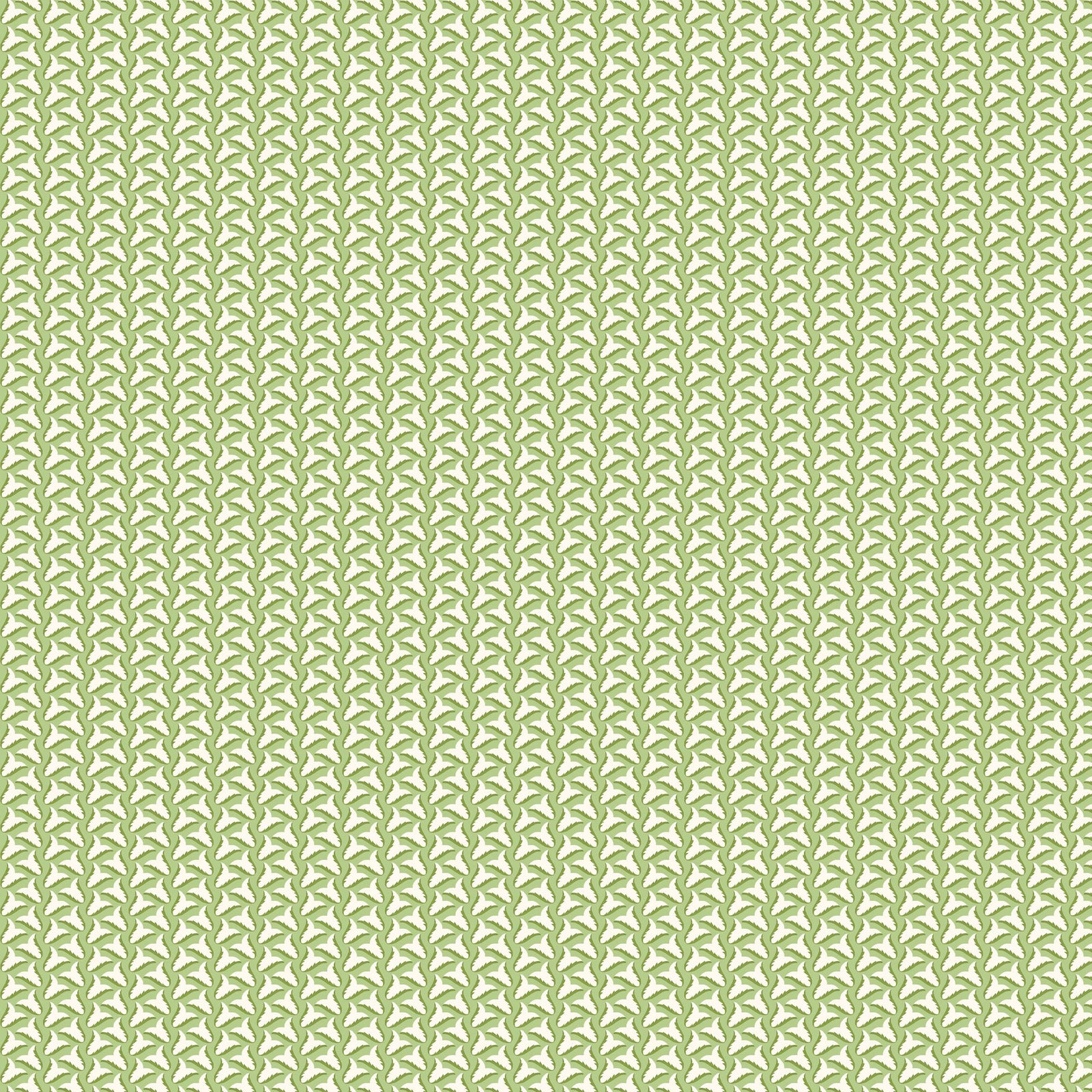 Tiny Tulips Wallpaper - Green