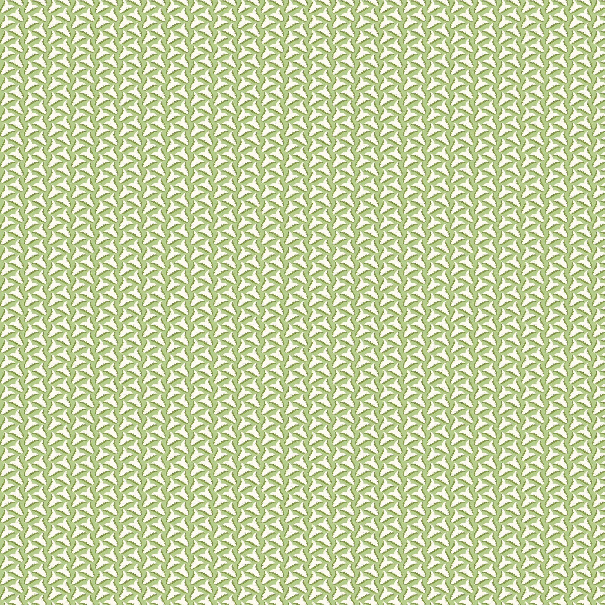 Tiny Tulips Wallpaper - Green