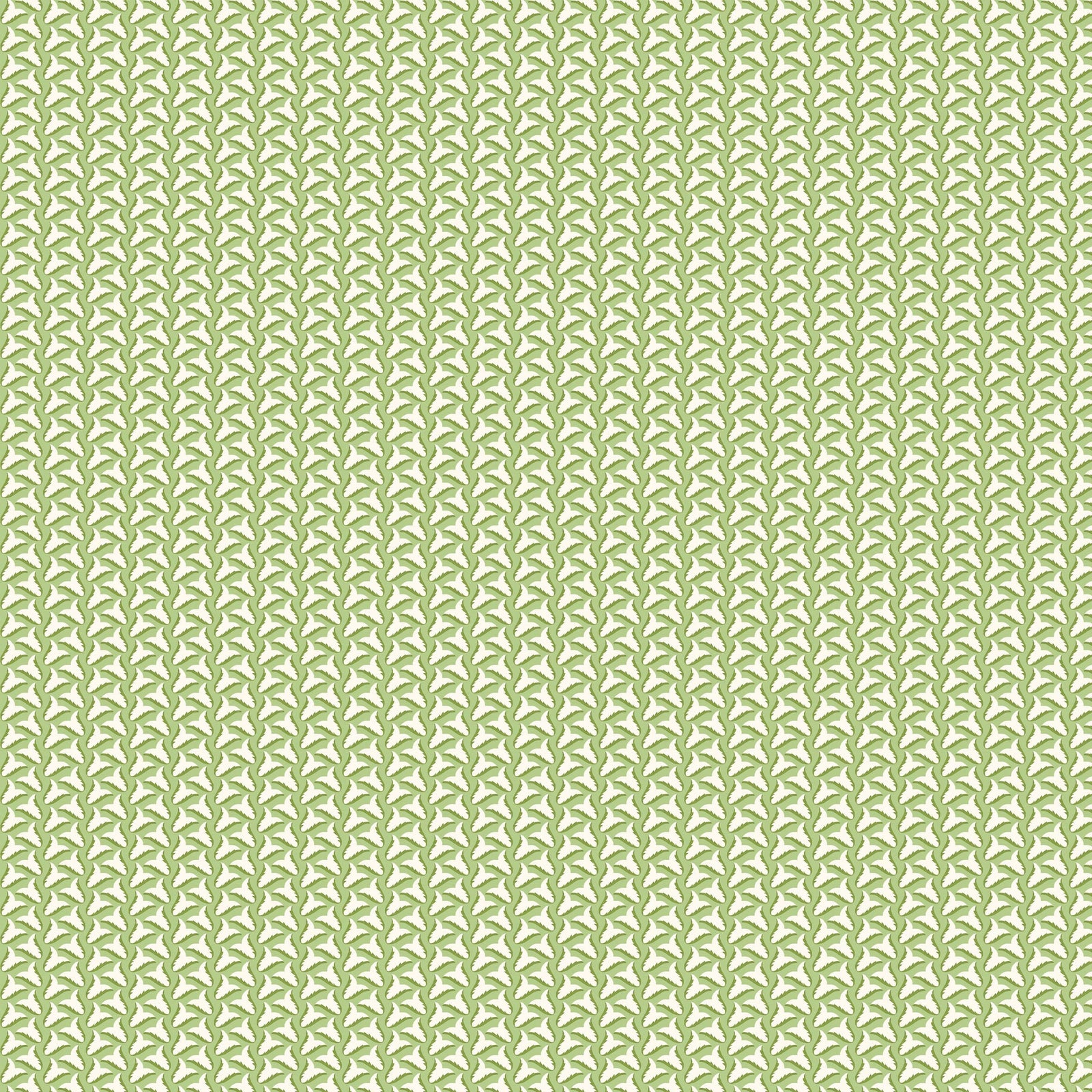 Tiny Tulips Wallpaper - Green