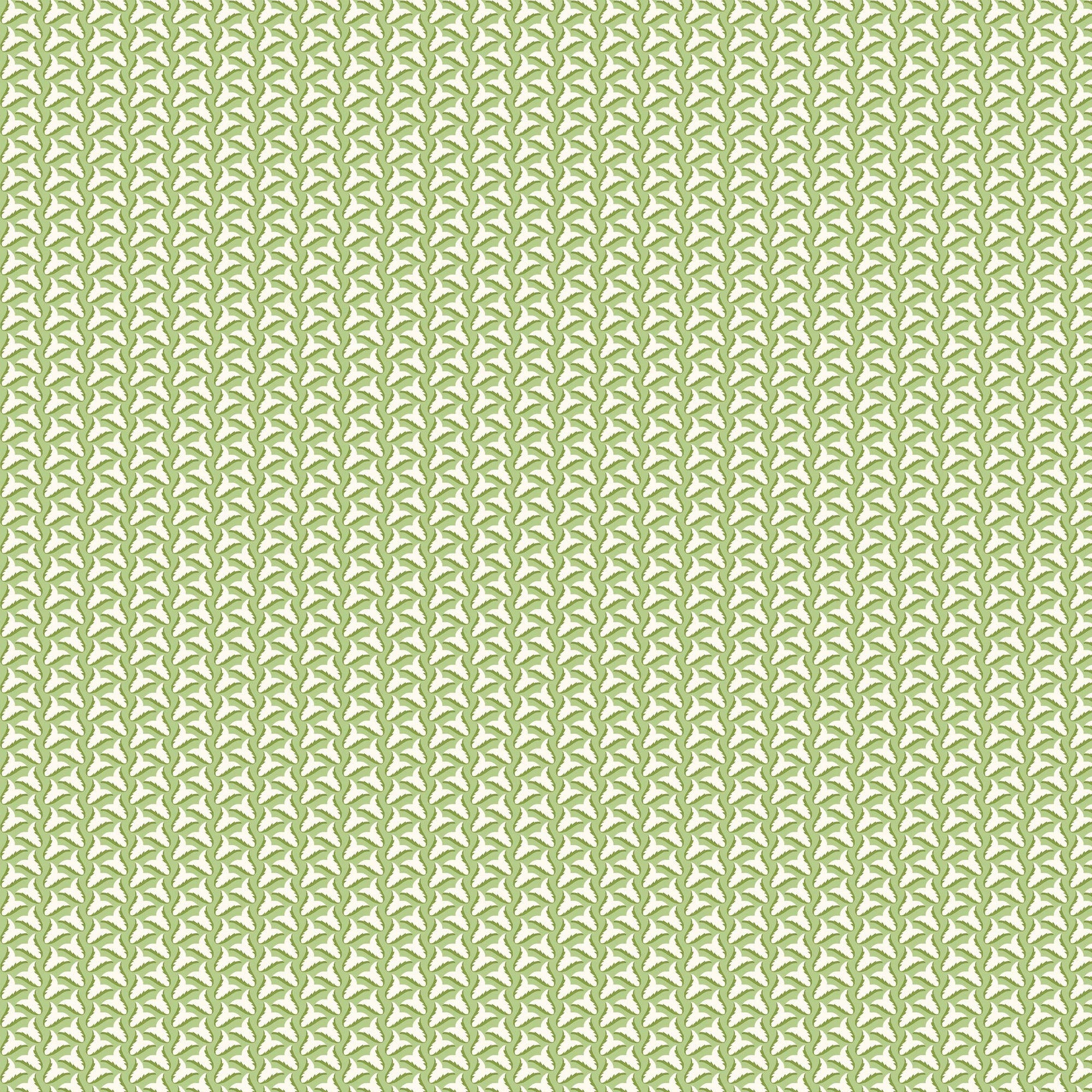 Tiny Tulips Wallpaper - Green