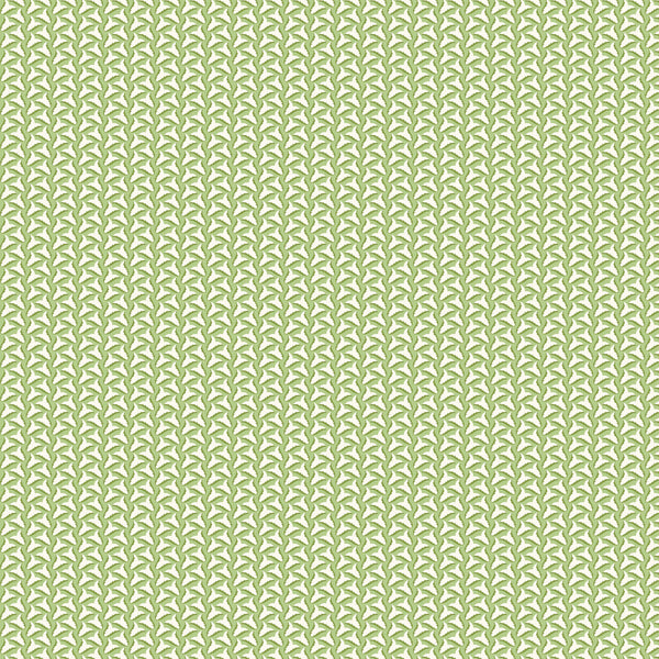 Tiny Tulips Wallpaper - Green