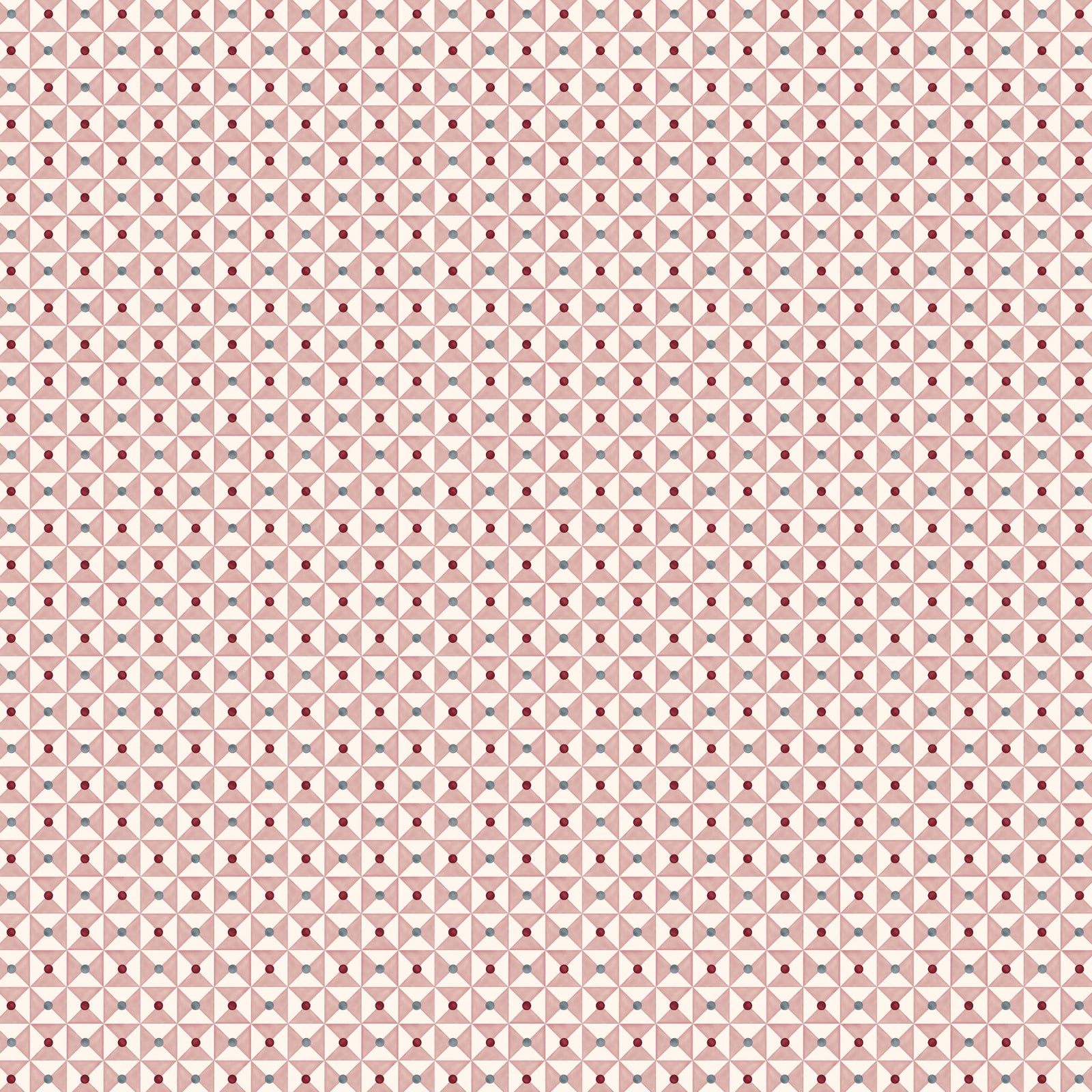 Broken Dishes Wallpaper - Mulberry Pink