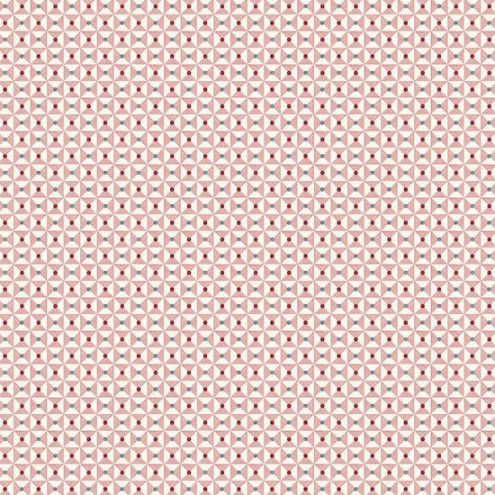 Broken Dishes Wallpaper - Mulberry Pink
