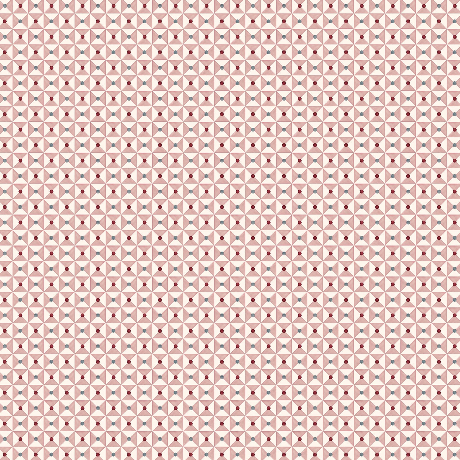 Broken Dishes Wallpaper - Mulberry Pink