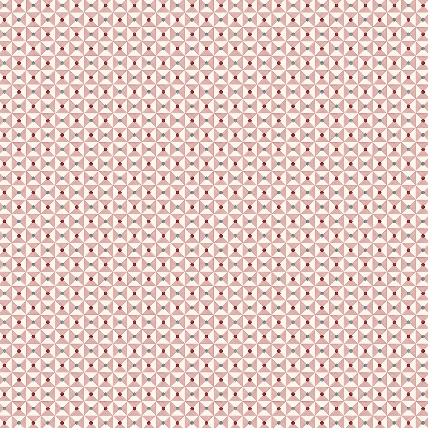 Broken Dishes Wallpaper - Mulberry Pink