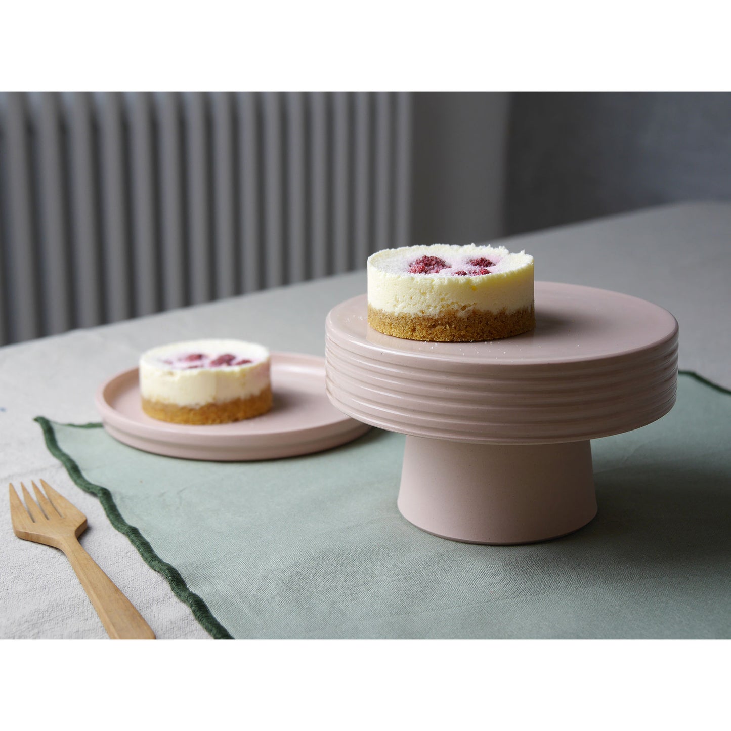 Small Ceramic Cake Stand, Blush