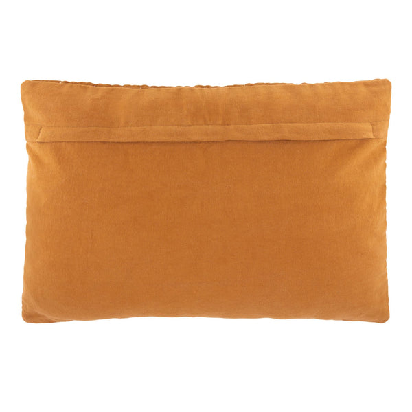 Copper Brown Botanical Cotton Pillow Cover