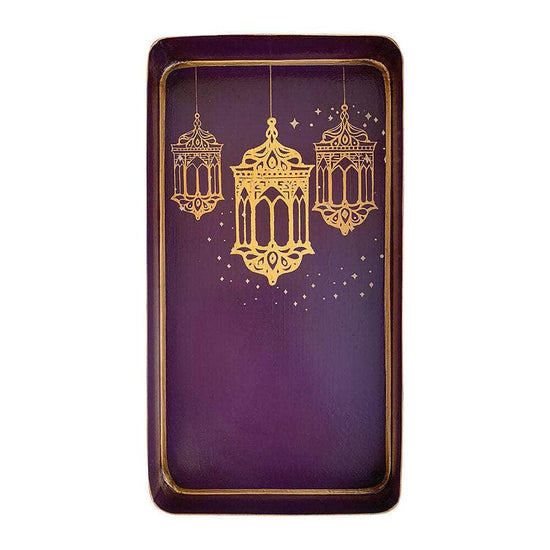Hand-Painted Iron Tray - Arabian Tales