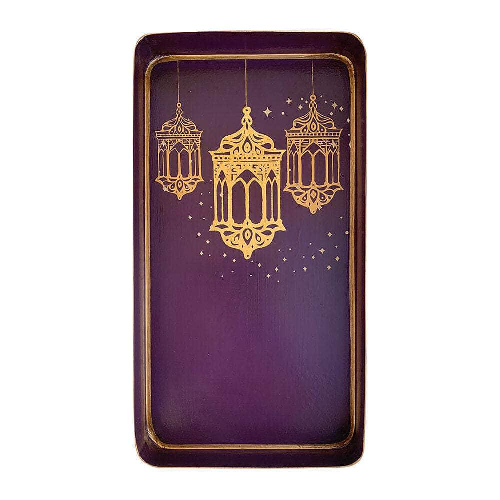 Hand-Painted Iron Tray - Arabian Tales