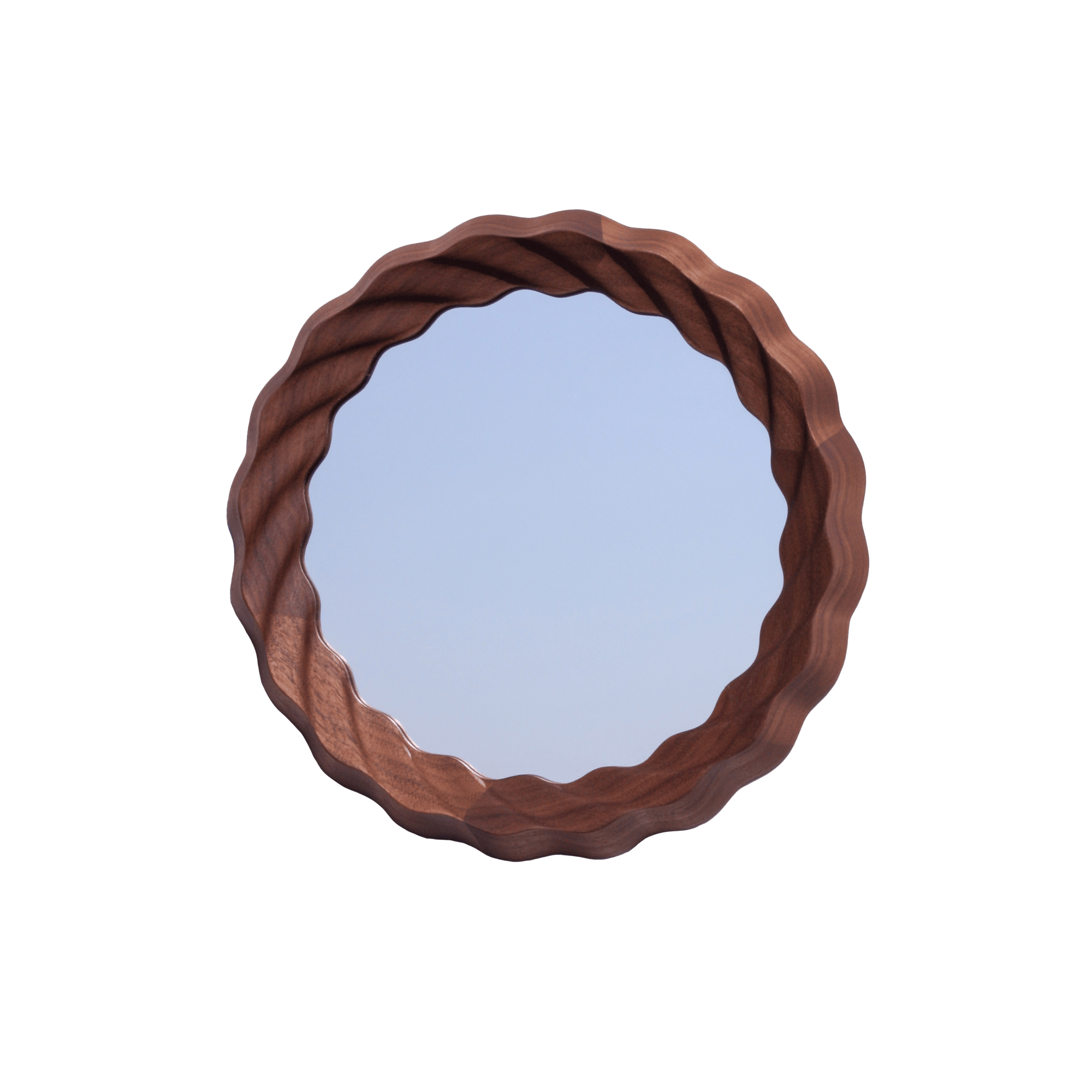 Kruller Porthole Mirror - Walnut