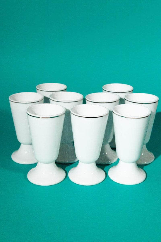 Vintage French Coffee Set in Limoges Porcelain, Signed George Boyer