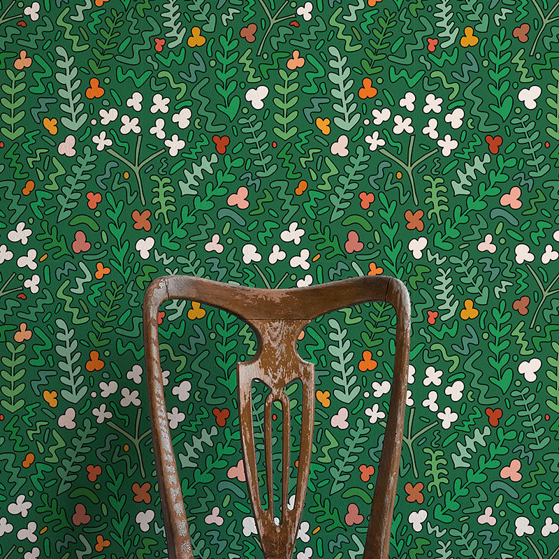 Fields of Joy Wallpaper - Green