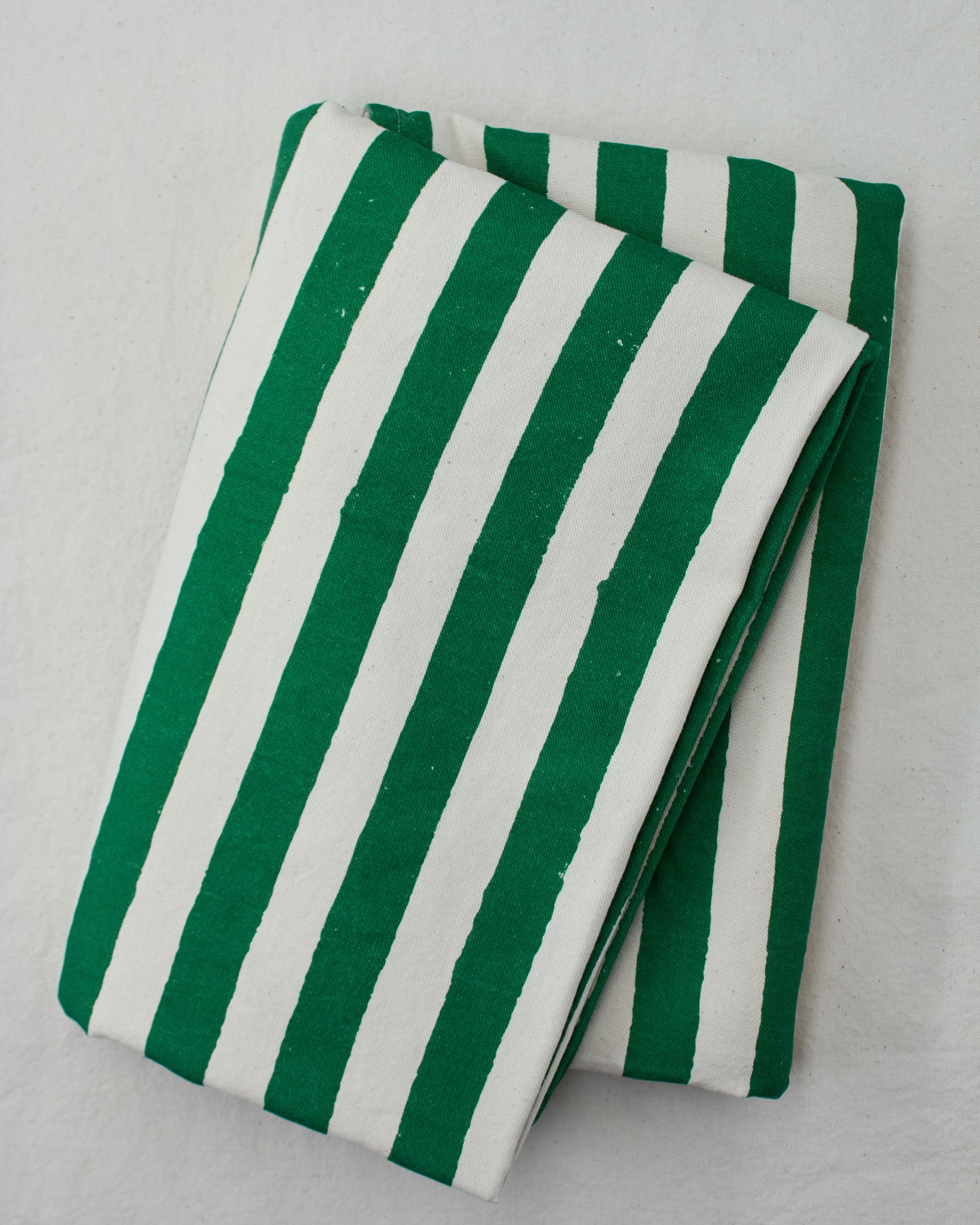 Christmas Green Stripe Tablecloth