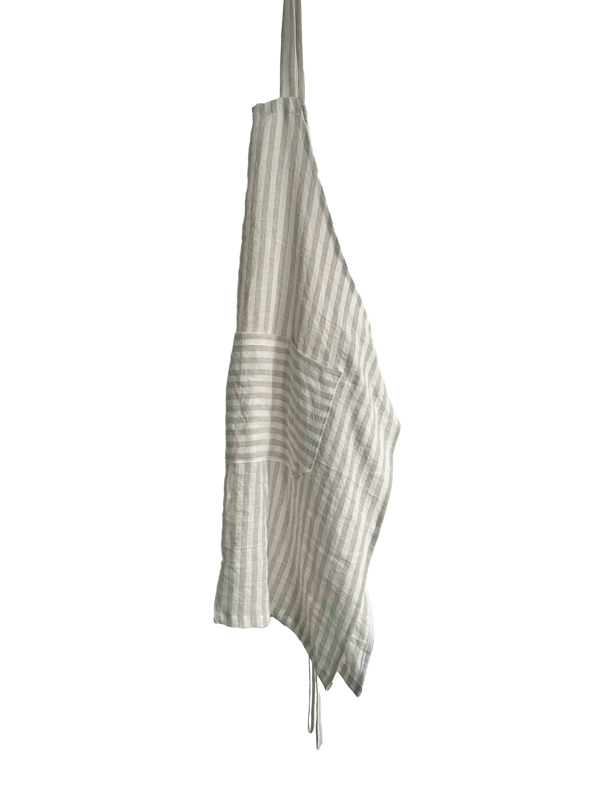 Linen Stripe Apron