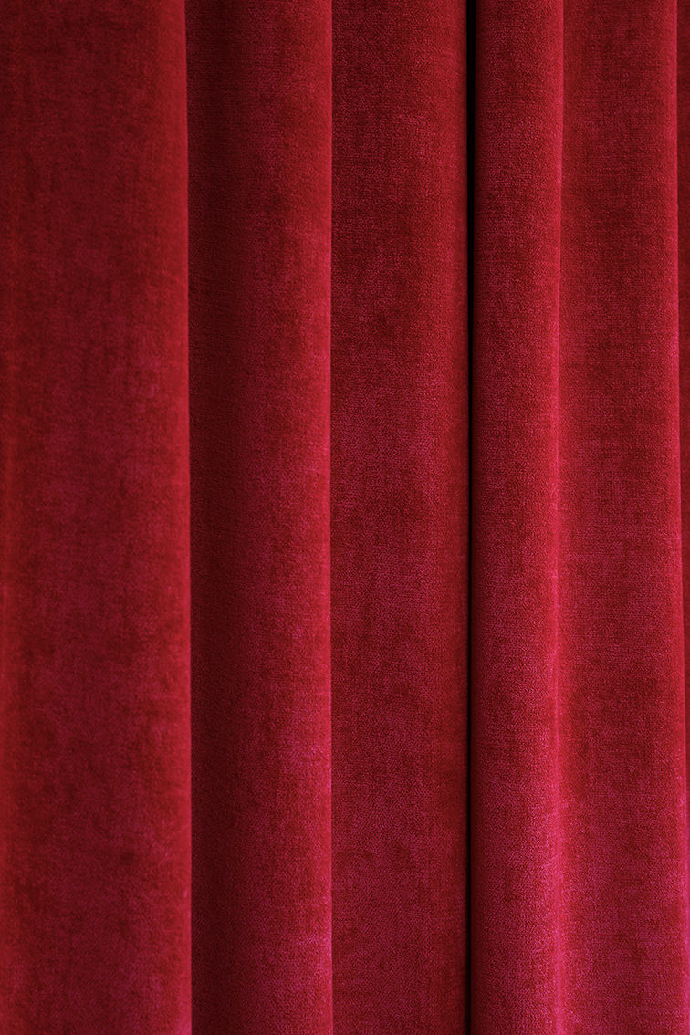 Curtain Velvet Velour Red
