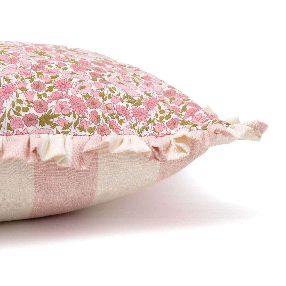 Cushion made from Liberty fabric 'Poppy and Daisy Pink'